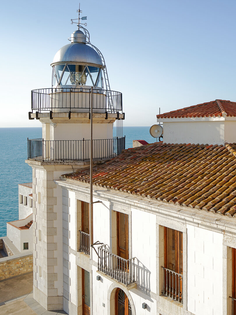 Peniscola lighthouse with sea views