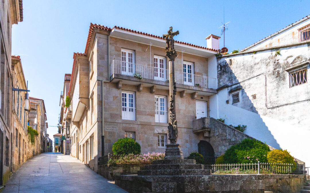 Building in Pontevedra in Spain's northern region Galicia where the novelist Valle Inclán lived