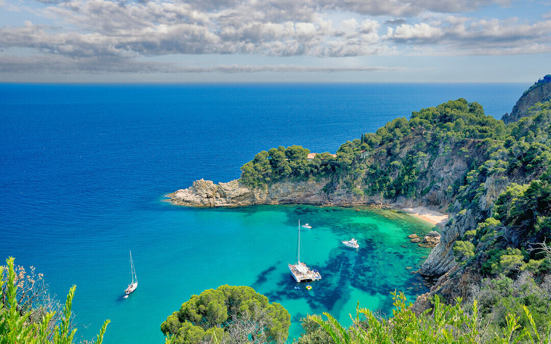 Coastal Landscape at Costa Brava in Catalonia, Spain