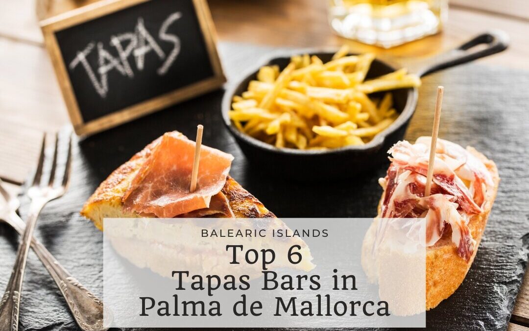 A variety of tapas, small appetizers, in Palma de Mallorca, Balearic Islands, Spain.