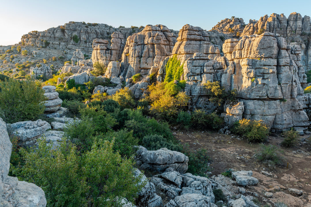 best-things-to-do-in-antequera-torcal-nature-reserve Natural Park El Torcal in Antequera, Andalusia, Spain, with impressive rock formations